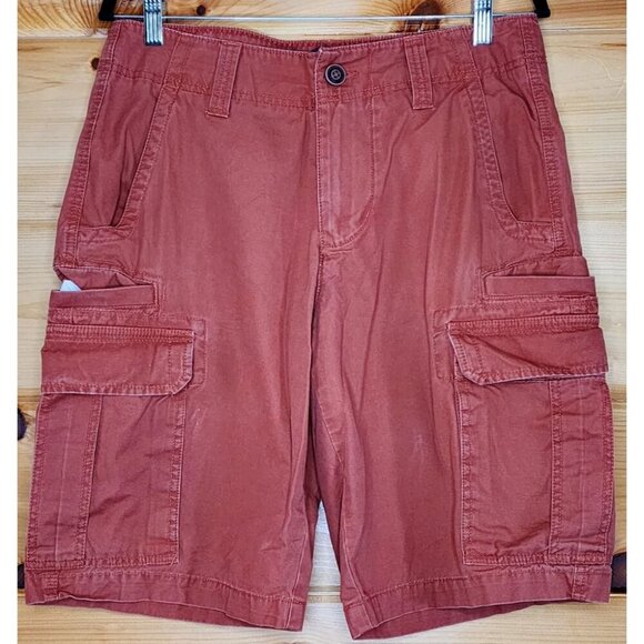 Men's Red Camel 8 Pocket Cargo Shorts, Size 31, Color Burnt Orange - Picture 3 of 16